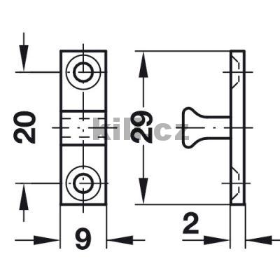 Dvojit� kuli�kov� z�padka k p�i�roubov�n� 50 mm