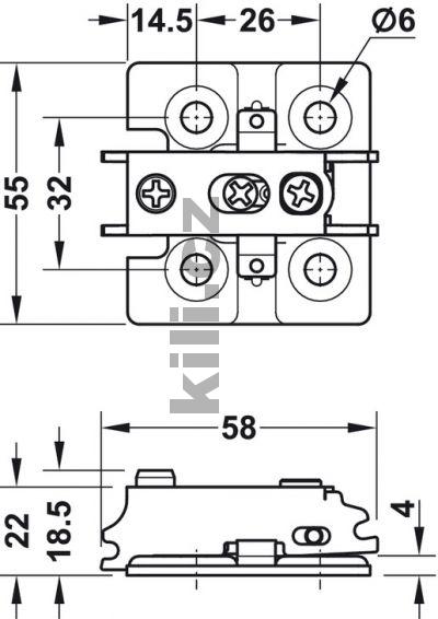 K��ov� mont�n� podlo�ka ocel nikl  0 mm