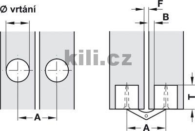 Z�v�s skryt� Zysa 14-40 mm, mosaz mat, 180�