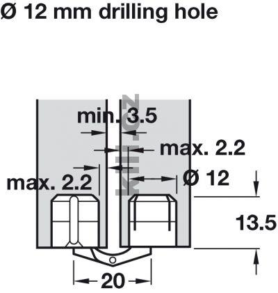 Z�v�s skryt� Zysa 14-40 mm, mosaz mat, 180�