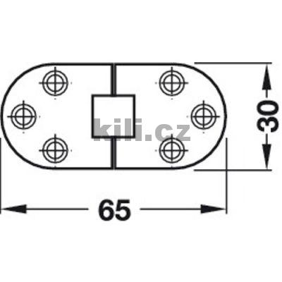 Z�v�s pro rozkl�dac� stoly Nikl lesk