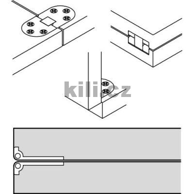 Z�v�s pro rozkl�dac� stoly Nikl lesk