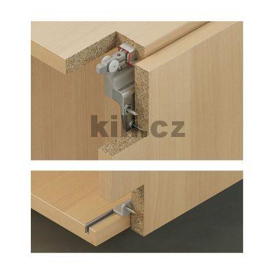 Kov�n� pro posuvn� dve�e, Slido F-Line21 20A, 1 dve�e, max 20 kg