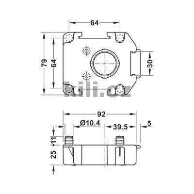 P��ruba k soklov� no�ce Axilo k nalisov�n�