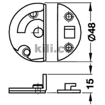 Oto�n� pojistka,pro stoly s r�movou konstrukc�