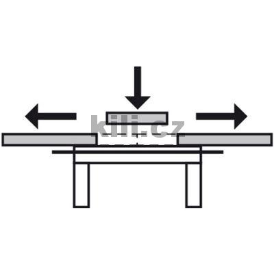 stolov� v�suv pro 1 vlo�enou desku 600mm synchron, 90kg