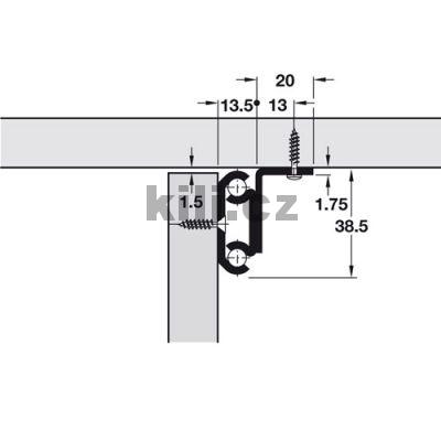 stolov� v�suv pro 1 vlo�enou desku 600mm synchron, 90kg