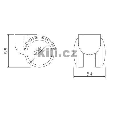 Kole�ko Rollyx �ern� �idlov� CB50 + �ep E11 se samo�innou brzdou