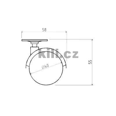 Kole�ko 40 �ern� + plotni�ka