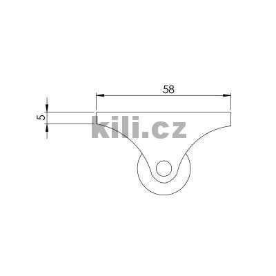 Kole�ko gumov�, pevn� 32mm �ed�