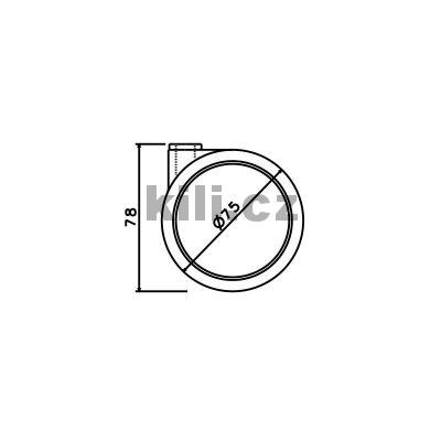 Kole�ko 75 �ern� + plotni�ka