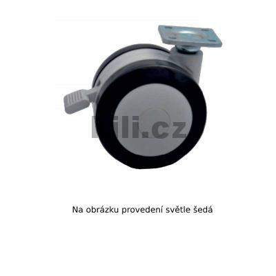 V�ce informac� o v�robku Kole�ko 75 �ern� s brzdou + plotni�ka