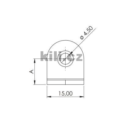 �heln�k bez prolisu 20 mm , 2 otvory