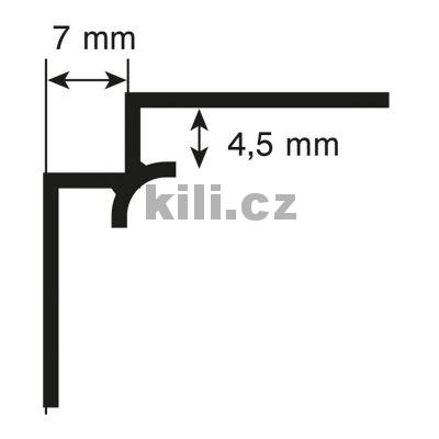 ROCKO profil vnit�n� rohov� Bronze (Bronzov�)