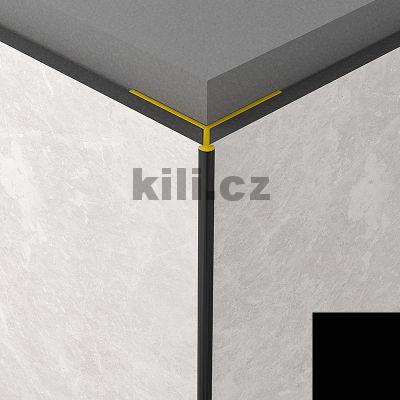 V�ce informac� o v�robku ROCKO profil A vn�j�� roh Black (�ern�) �hel 45�