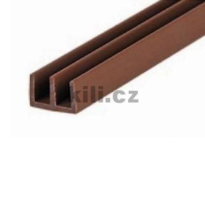V�ce informac� o v�robku Pojezdov� profil horn� pro sklo - hn�d� -buk P17/A/13 -2 m