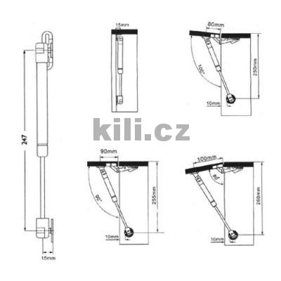 Plynov� vzp�ra KILI CHILLI 120N