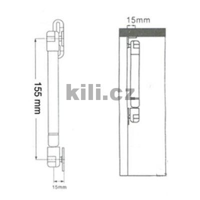 Plynov� p�st LEVEL 60N na barov� dv��ka - reverzn�