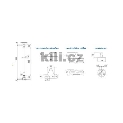 Plynov� vzp�ra LEVEL 80N na barov� dv��ka - reverzn�