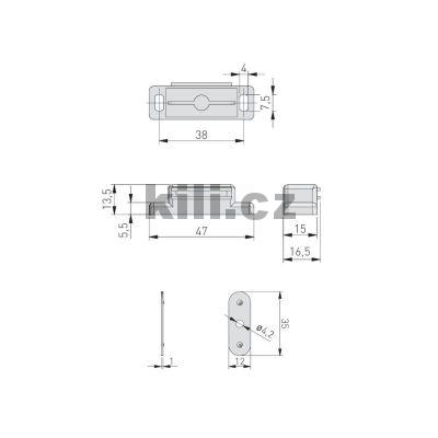 Magnet MENSA b�l� - 4kg