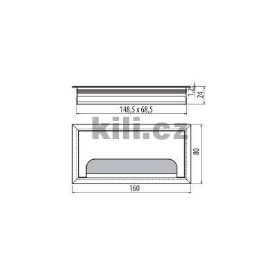 Pr�chodka kabelov� obd�ln�k ALU