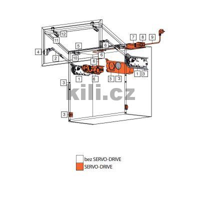 Adapt�r Clip pro st�edov� z�v�s Aventos HF ALU r�me�ek