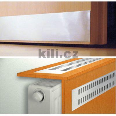 Samolep�c�  okopov� plech 150 mm - hlin�k natural OP150/Nat