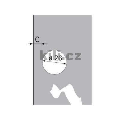 Z�v�s Perfekt 5204 W90 pro sklen�n� dve�e