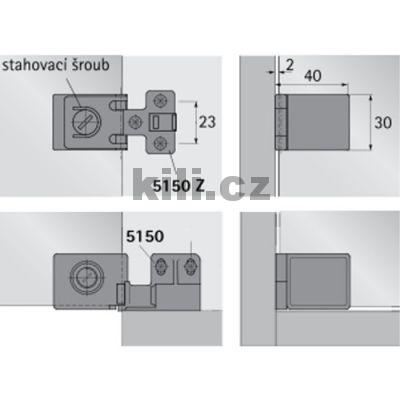 Z�v�s ET 5150 pro sklen�n� dve�e