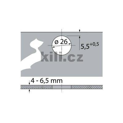 Z�v�s INTERMAT 9904 na sklo vlo�en� 95�