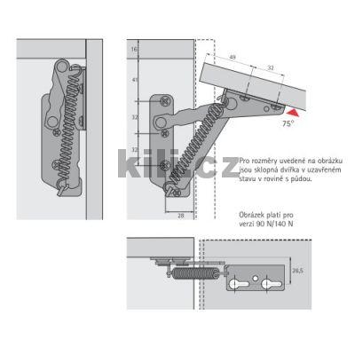 V�klopn� kov�n� Lift junior 90