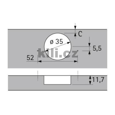 Z�v�s INTERMAT 9943 polonalo�en� 110� P2O, bez pru�iny