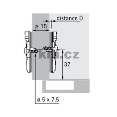 Podlo�ka SENSYS Direkt, 0mm, s nav�d�c�mi �epy a speci�ln�mi vruty, pro otvory 5mm