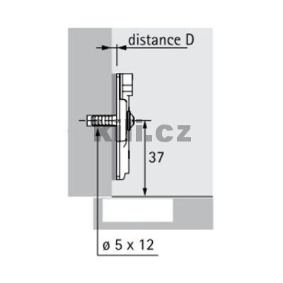 Podlo�ka SENSYS, 3mm, rozp�rn�mi pouzdry a speci�ln�mi vruty, pro otvory 5mm
