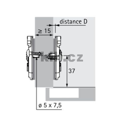 Podlo�ka 8099 D1,5 mm excentr hett direkt top