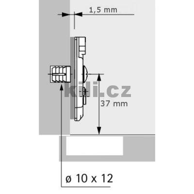 Podlo�ka SENSYS clip 1,5mm k��ov� s excentrem s rozp�rn�mi pouzdry pr�m�r 10mm