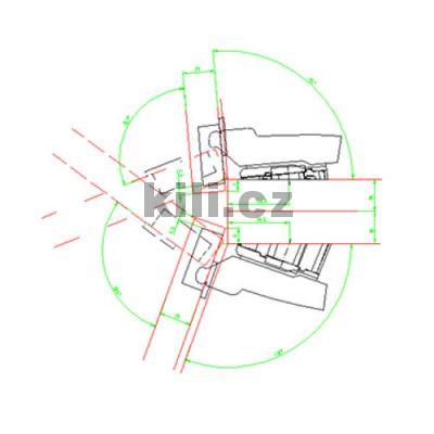 Podlo�ka �hlov� Sensys 15�, zinek-ponikl