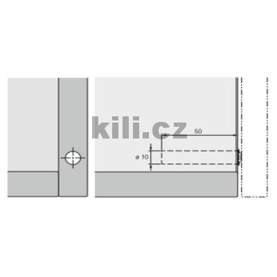 Push to open pin do hrany kr�tk� b�l� - V�prodej jen do vyprod�n� z�sob!