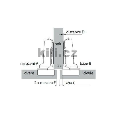 Z�v�s SENSYS 8631 polonalo�en� 95� TH52, bez tlumen�, s pru�inou, nikl