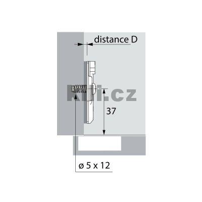 Podlo�ka SENSYS 8099 s euro�rouby d1,5 mm s excentrem obsidi�n
