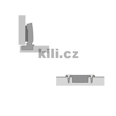 Z�v�s SENSYS s miskou 8676 110� nalo�en� na vrut bez pru�iny 45 mm k p�i�roubov�n�