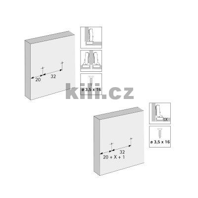 Podlo�ka 8099 line�rn� k na�roubov�n� D1,5 mm s excentrem