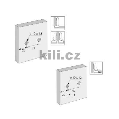 Podlo�ka 8099 line�rn� k na�roubov�n� D1,5 mm k zalisov�n� s excentrem