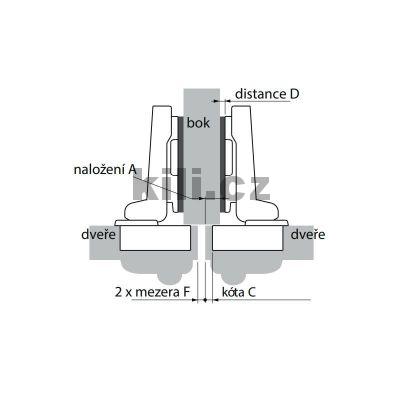 Z�v�s INTERMAT 9935 pro dve�e do  43 mm polonalo�en� na vrut  52 mm