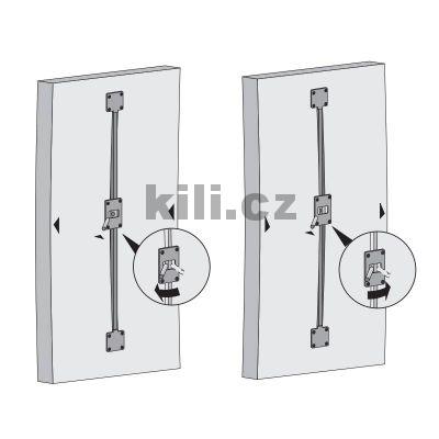 Vyrovn�vac� kov�n� pro posuvn� dve�e, plast