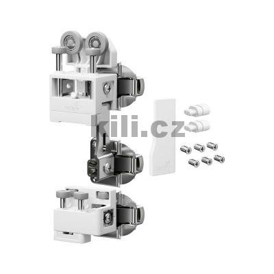 Sada kov�n� WingLine L pro t�k� dve�e s doln�m veden�m, prav�, bez zav�rac� pru�iny, b�l�