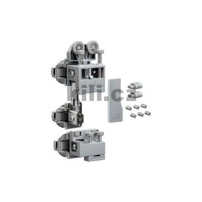 WING LINE sada pro t�k� dve�e s doln�m veden�m, 25 kg, lev�, bez zav�rac� pru�iny, �ed�