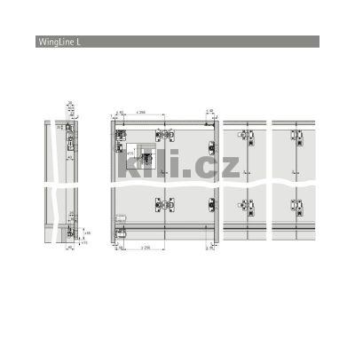 Sada kov�n� WingLine L NEW prav� b�l� s pru�inou, s doln�m veden�m 12 kg
