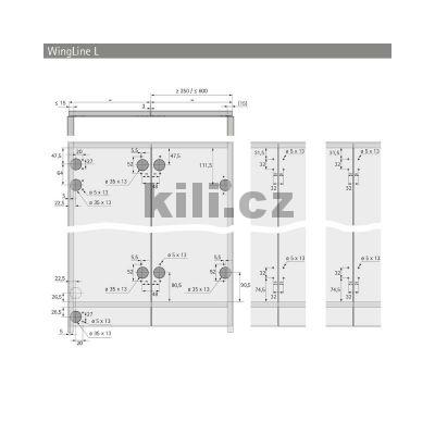 Sada kov�n� WingLine L NEW prav� b�l� s pru�inou, s doln�m veden�m 12 kg