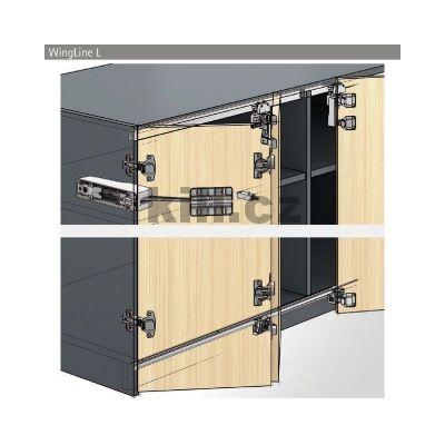 Sada kov�n� WingLine L NEW prav� b�l� s pru�inou, s doln�m veden�m 12 kg